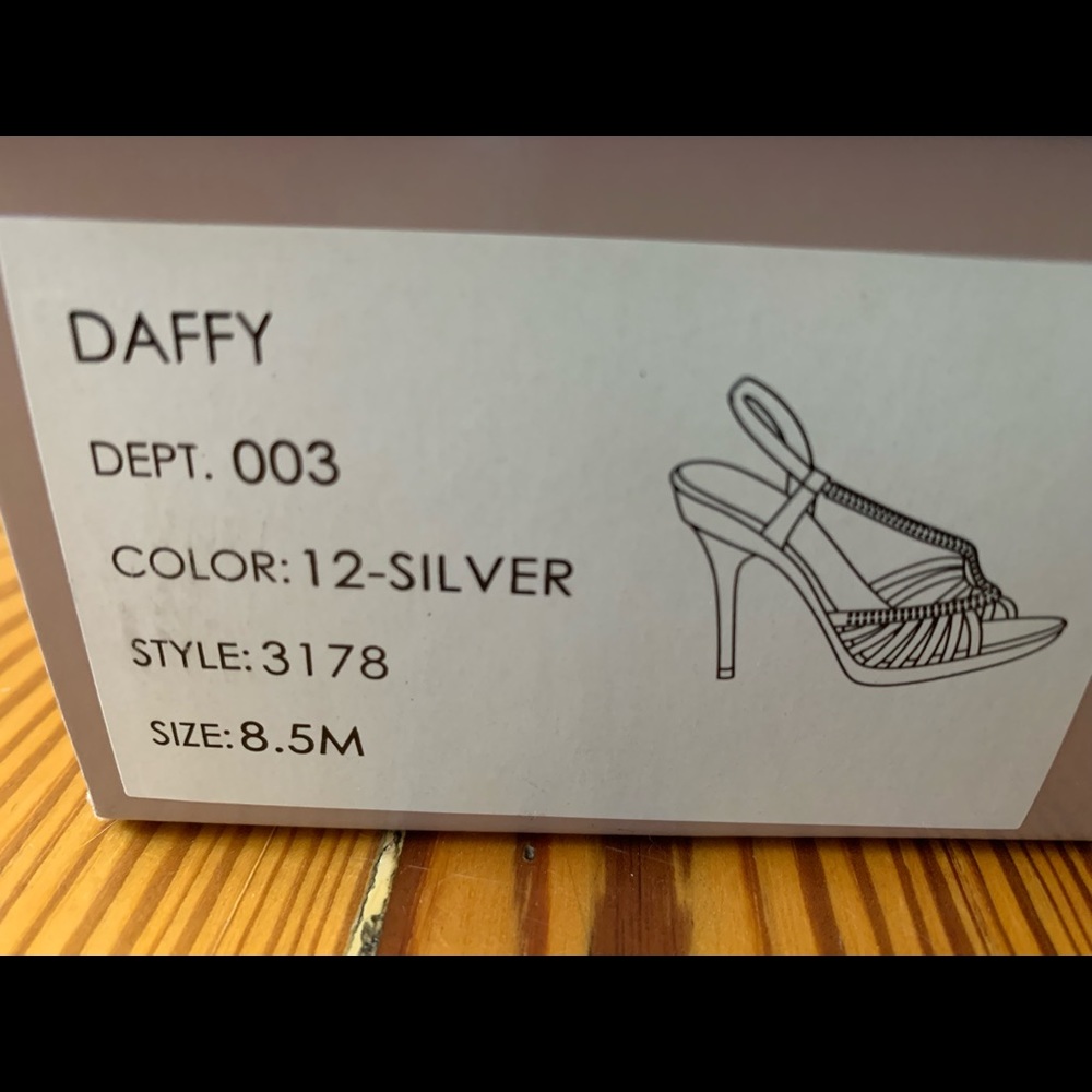 New silver heels
